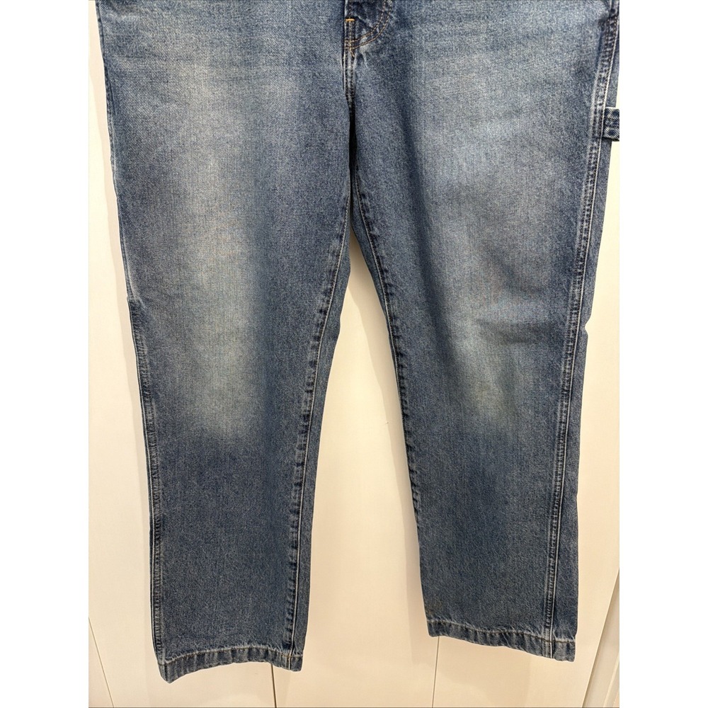 Lucky Brand Denim CARPENTER Jeans Men's 32x32 Wide Leg Relaxed Straight, HEAVY - Picture 4 of 14